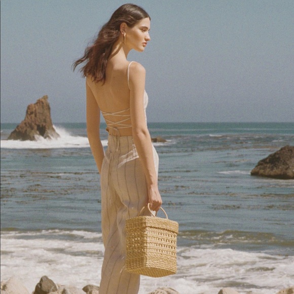 Reformation Jager Jumpsuit in Positano Stripe - Picture 2 of 4